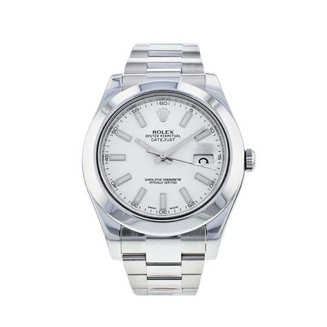 rolex datejust bianco uomo|rolex datejust 2021.